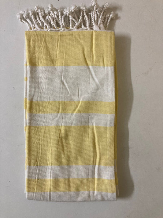 Export 100% cotton yellow colour bath towel