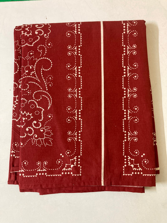 Export 100% Cotton Red Colour Bedsheet